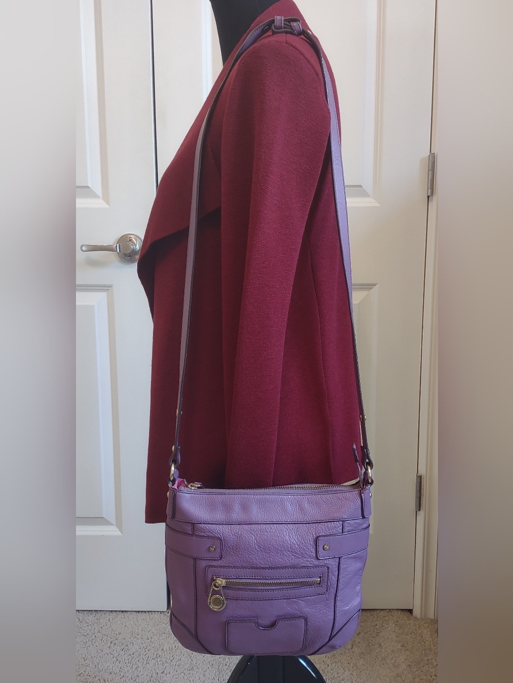 Isaac Mizrahi Live! Lavender Purple Shoulder Bag/Crossbody